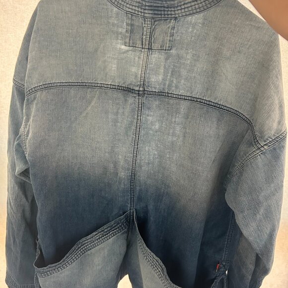 Freecity Blue Denim Open-Front Top - Picture 7 of 9